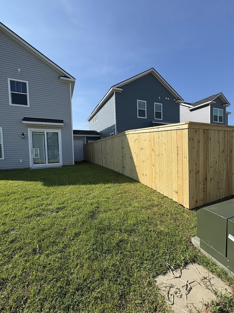 Wood Privacy Fence Installation