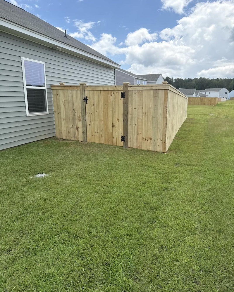 Cypress Fencing Wood Fence Example
