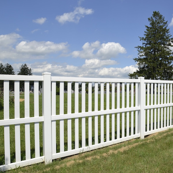White Vinyl Fence